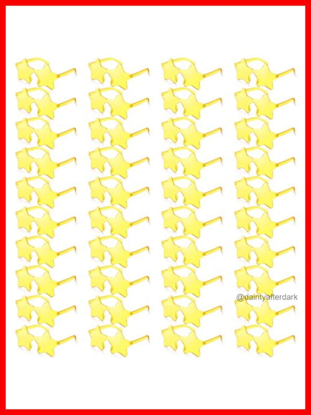 Rimless Star Shape Sunglasses 40 Pairs Party Favors